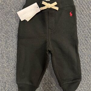 Ralph Lauren Black Baby Jogger Pants